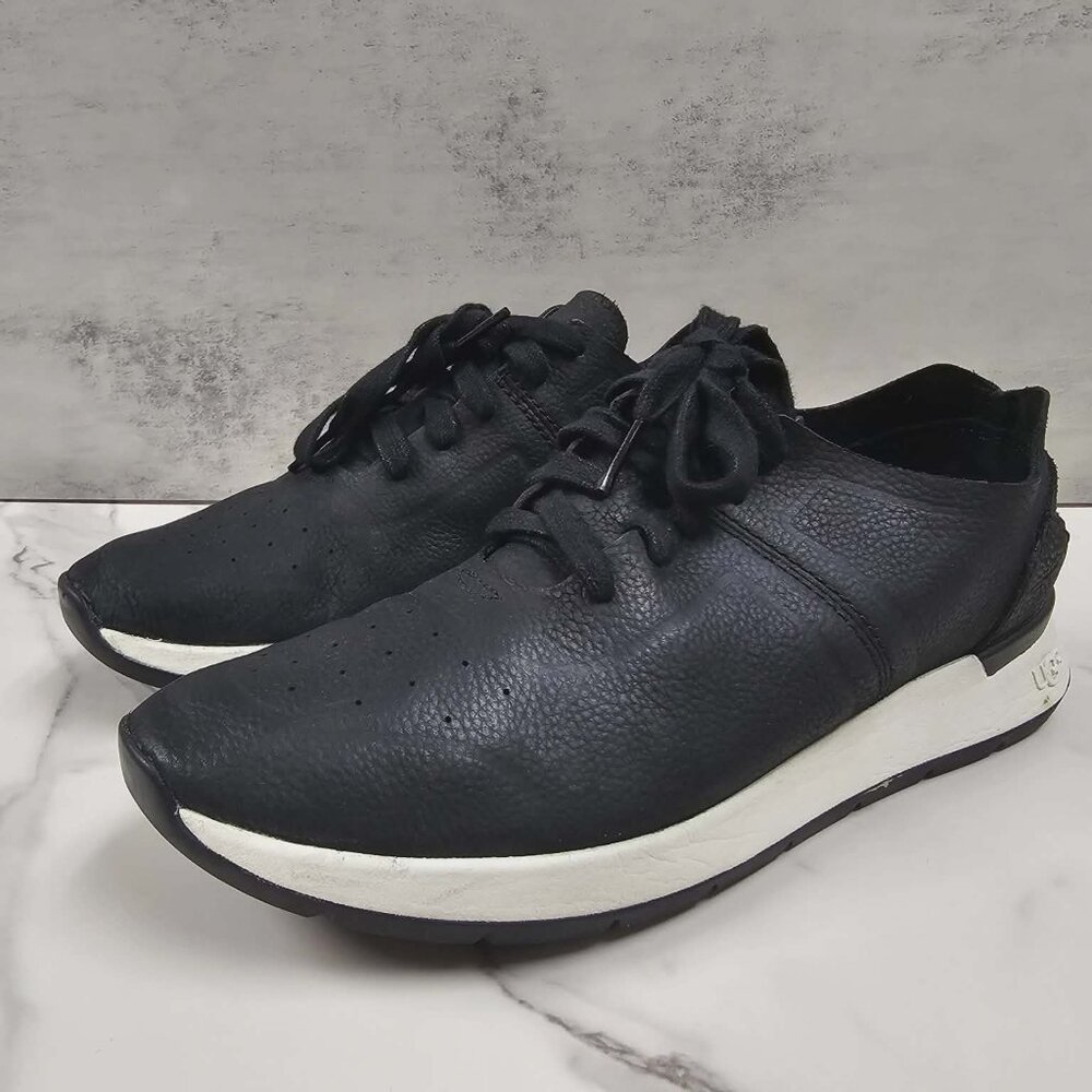 UGG Adaleen Black Nubuck Sneakers